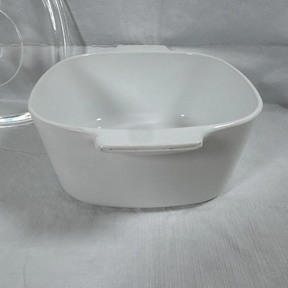 Vtg Corning Ware A3B  Country Cornflower Basket 3 Liter Casserole w/ PYREX Lid
